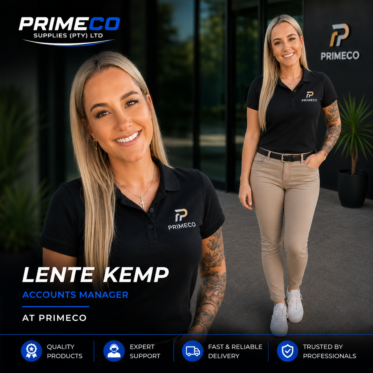 Lente Kemp, Accounts Manager at Primeco Supplies