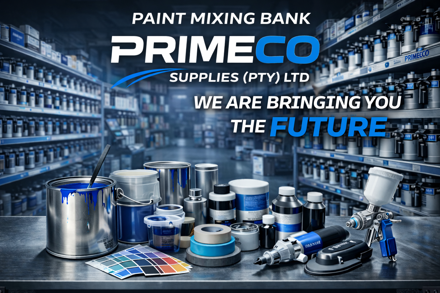 Primeco Supplies paint mixing bank profile page