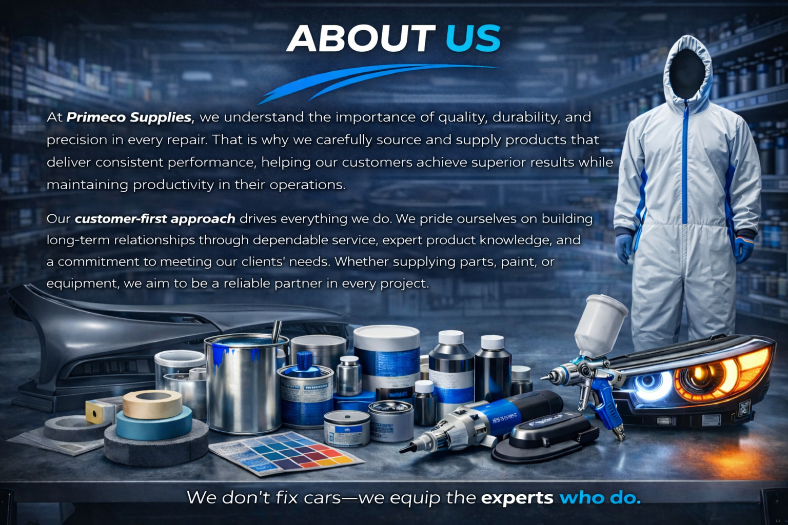 Primeco Supplies about us company profile page